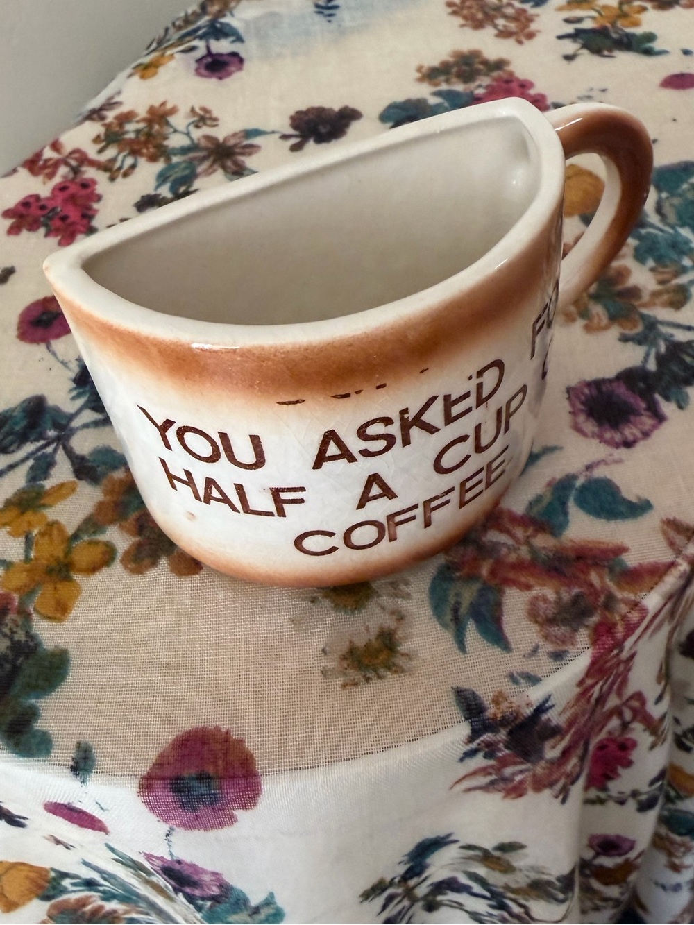 Funny Host Coffee Mug Novelty Ceramic Half Cup Decor